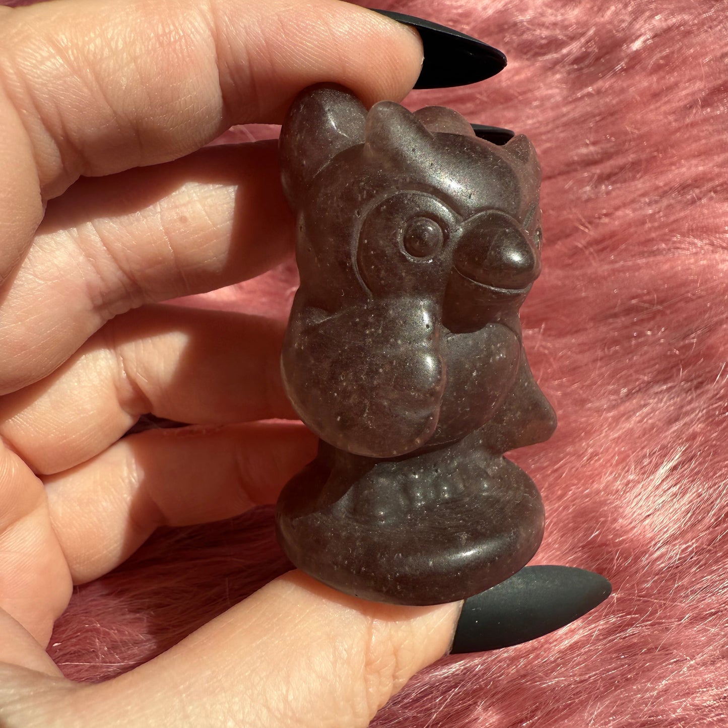 Stunning High Quality AC Celeste Strawberry Quartz Carving