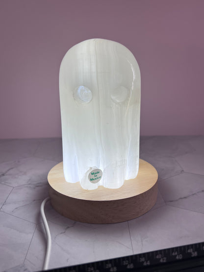 ONE (1) Stunning Onyx Ghost Lamp from Mexico (Includes USB LED light)