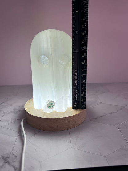 ONE (1) Stunning Onyx Ghost Lamp from Mexico (Includes USB LED light)