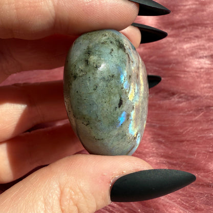 ONE (1) Stunning Flashy Labradorite Heart - Intuitively Selected