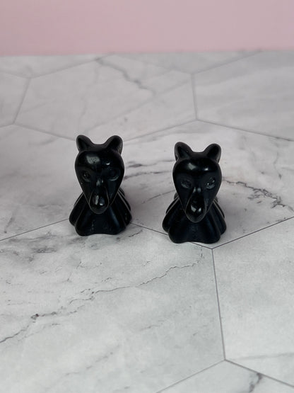 ONE (1) Stunning Mini Ghost Dog Carvings - You Pick Material