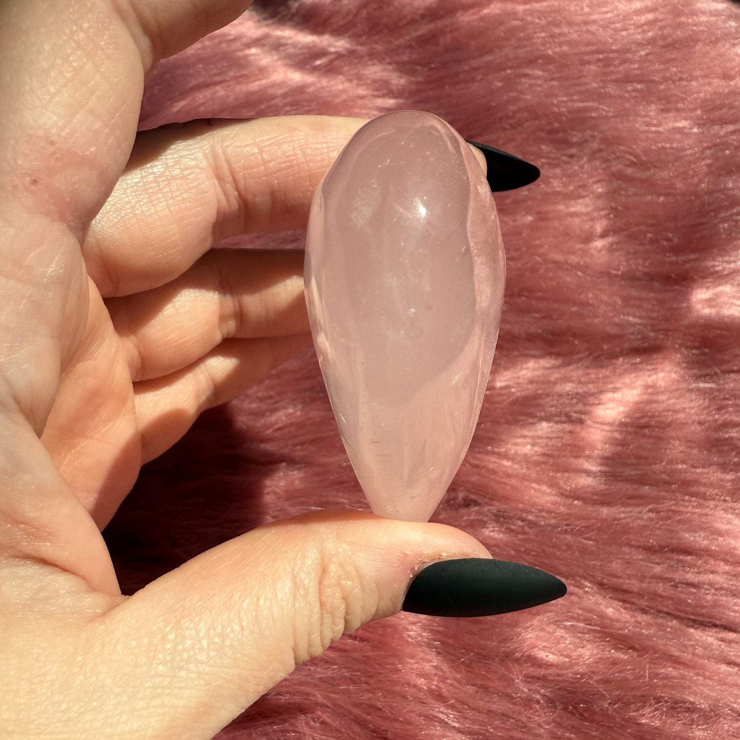 Stunning Flashy Medium Rose Quartz Heart
