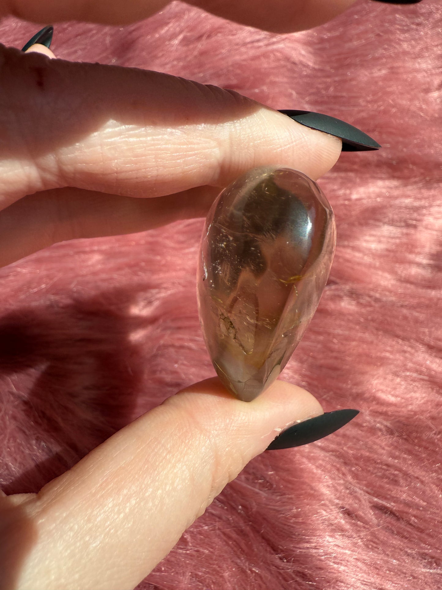 Stunning Flashy Medium Clear Quartz Heart