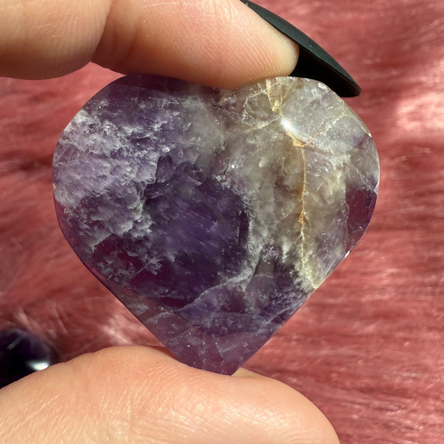 ONE (1) Stunning Small Amethyst Heart - Intuitively Selected