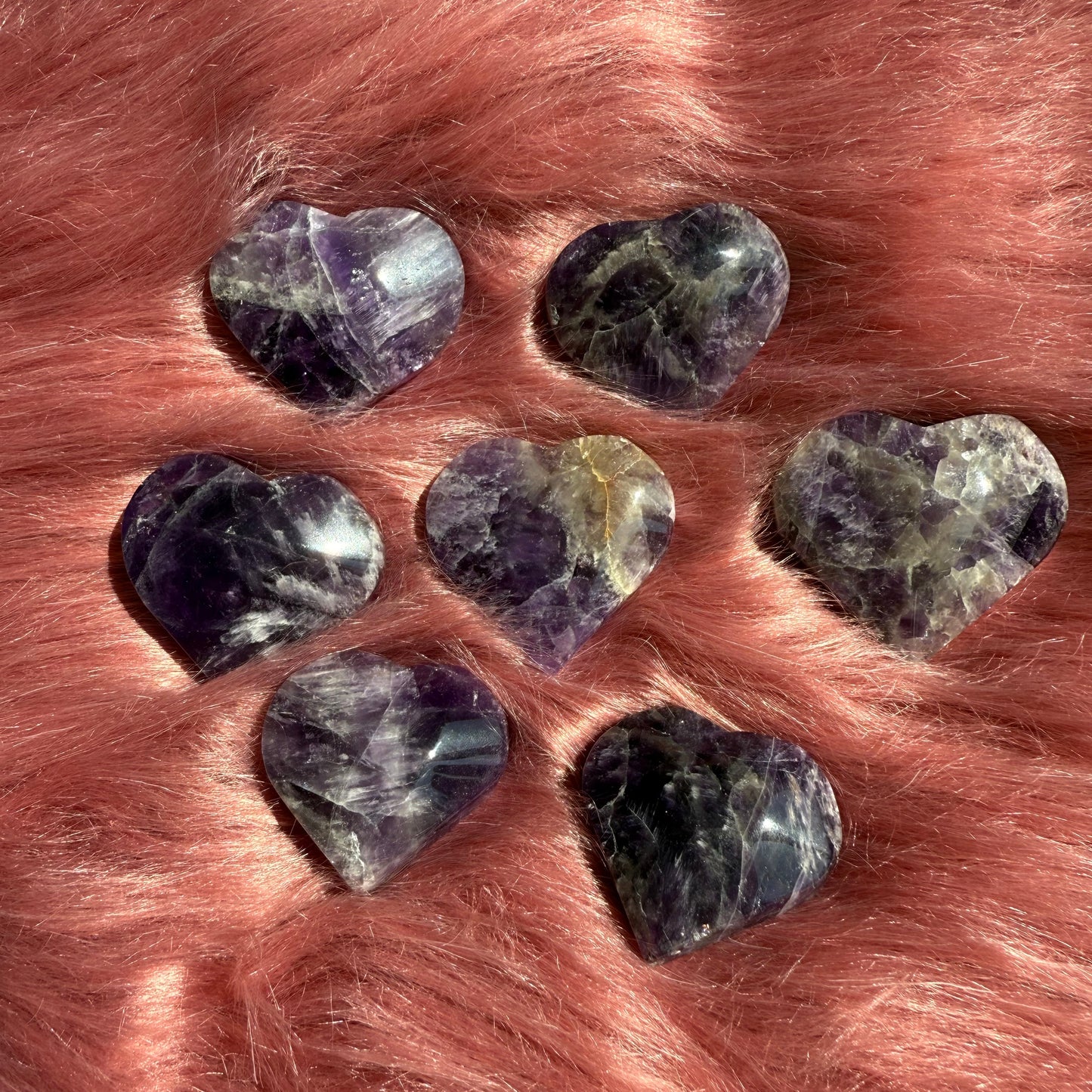 ONE (1) Stunning Small Amethyst Heart - Intuitively Selected
