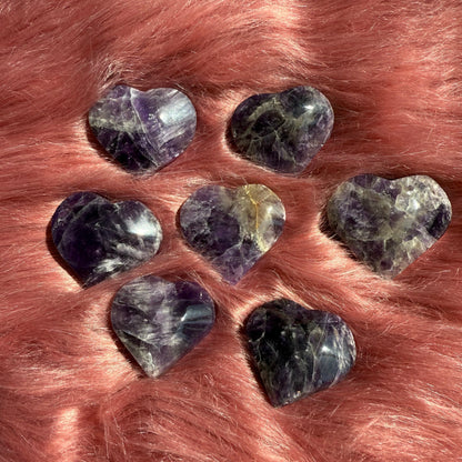 ONE (1) Stunning Small Amethyst Heart - Intuitively Selected