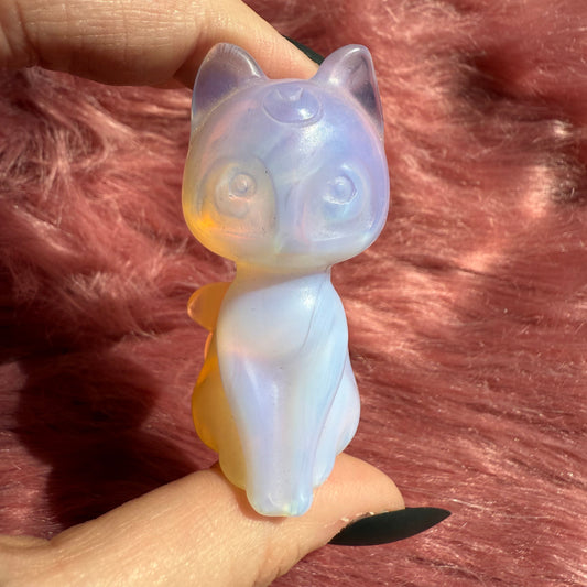 Stunning High Quality Luna Pink Opalite Carving