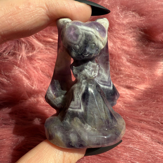 Stunning High Quality Dream Amethyst Moon Princess Carving