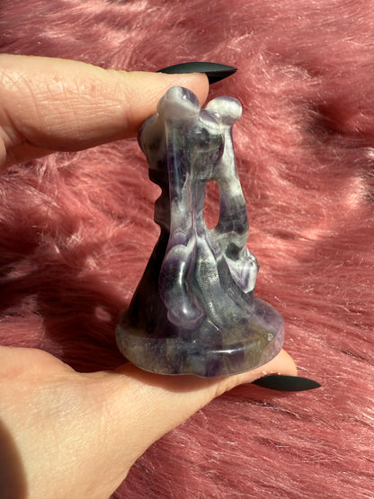 Stunning High Quality Dream Amethyst Moon Princess Carving