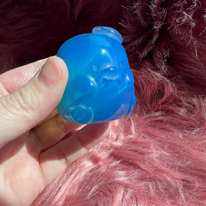 Stunning High Quality Blue Opalite Tuxedo Penguin Carving