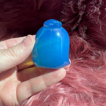 Stunning High Quality Blue Opalite Tuxedo Penguin Carving