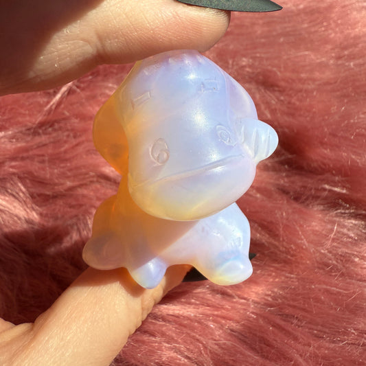 Stunning High Quality Pink Opalite Donkey Carving