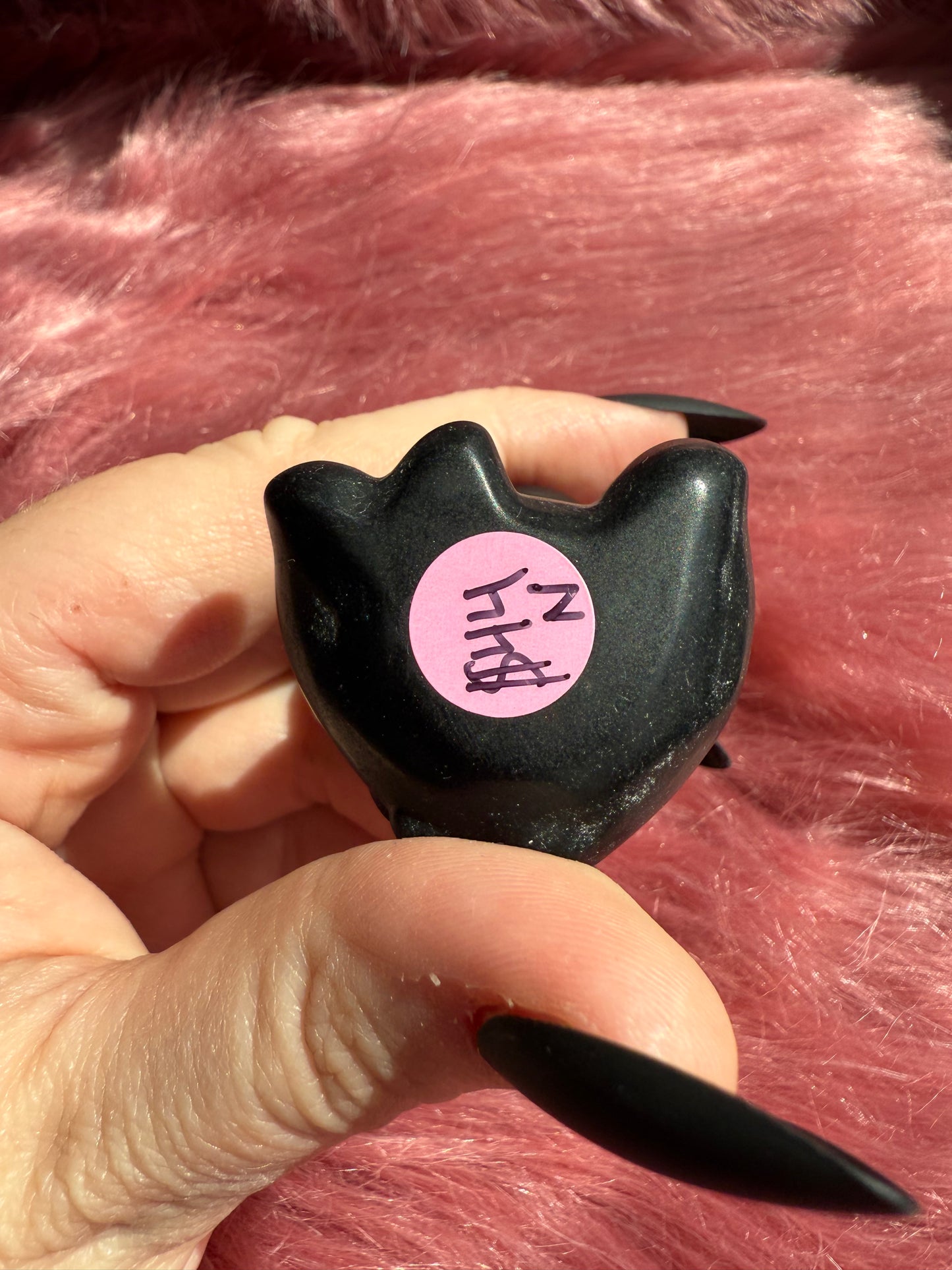 Stunning High Quality Black Obsidian Donkey Carving