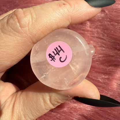 Stunning High Quality AC Blathers Rose Quartz Carving