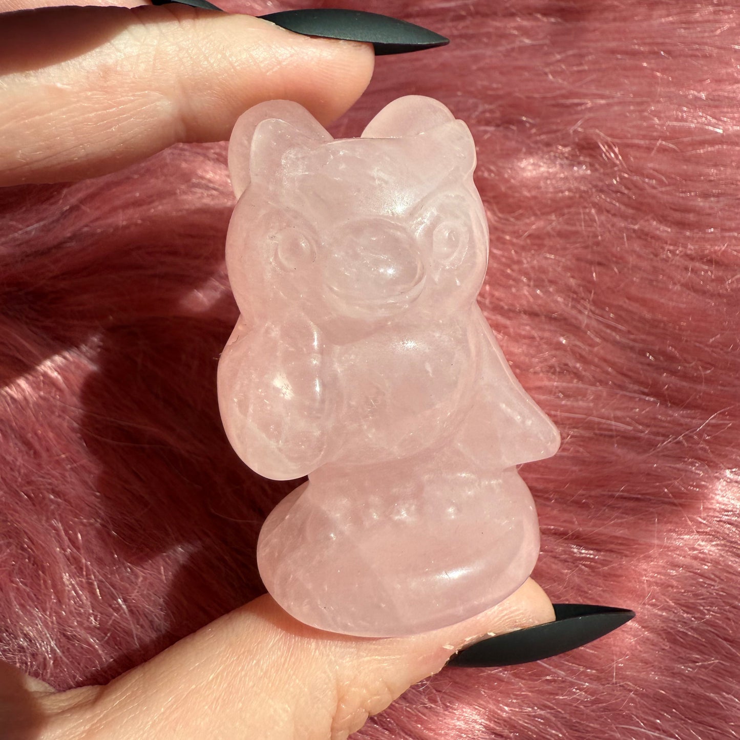 Stunning High Quality AC Celeste Rose Quartz Carving