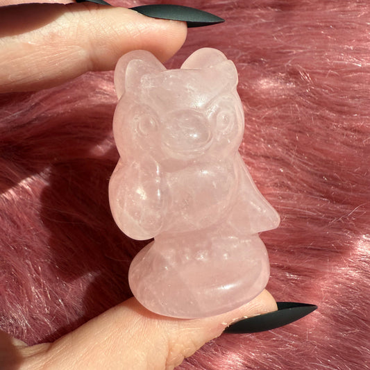 Stunning High Quality AC Celeste Rose Quartz Carving