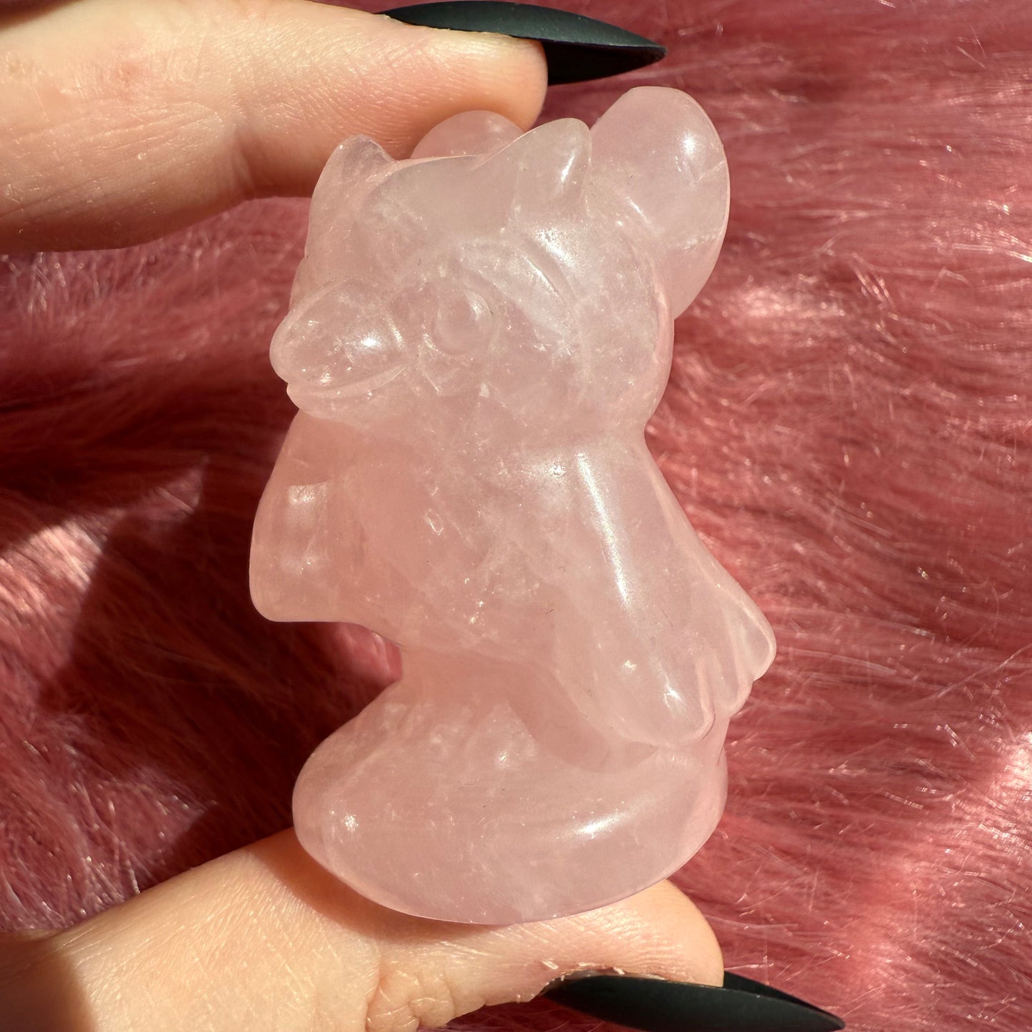 Stunning High Quality AC Celeste Rose Quartz Carving