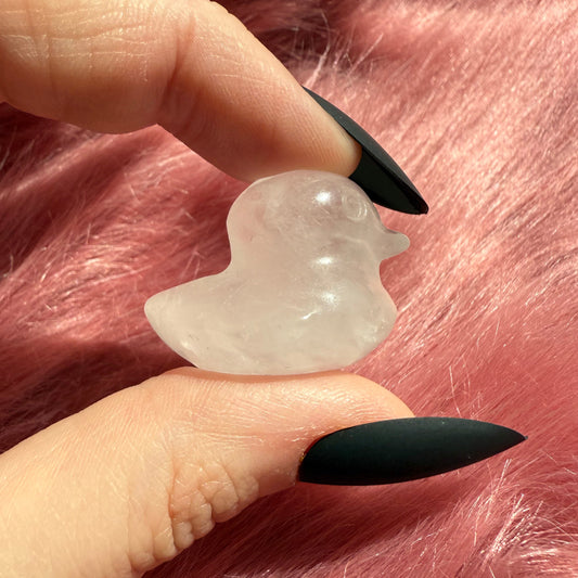 Stuning High Quality Mini Crystal Carvings - Rubber Ducky