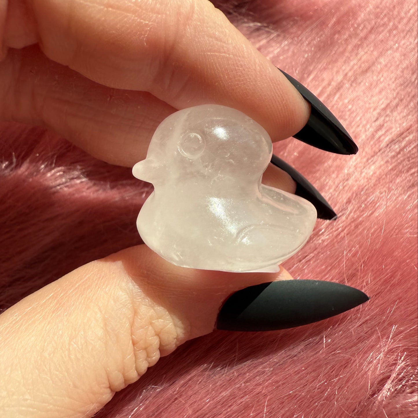 Stuning High Quality Mini Crystal Carvings - Rubber Ducky