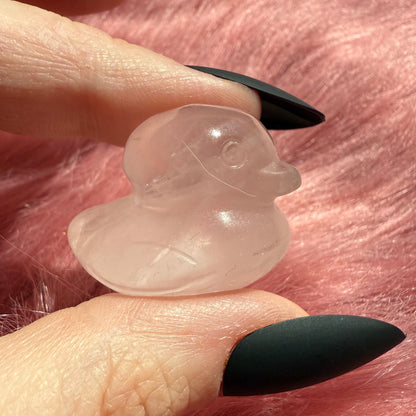 Stuning High Quality Mini Crystal Carvings - Rubber Ducky