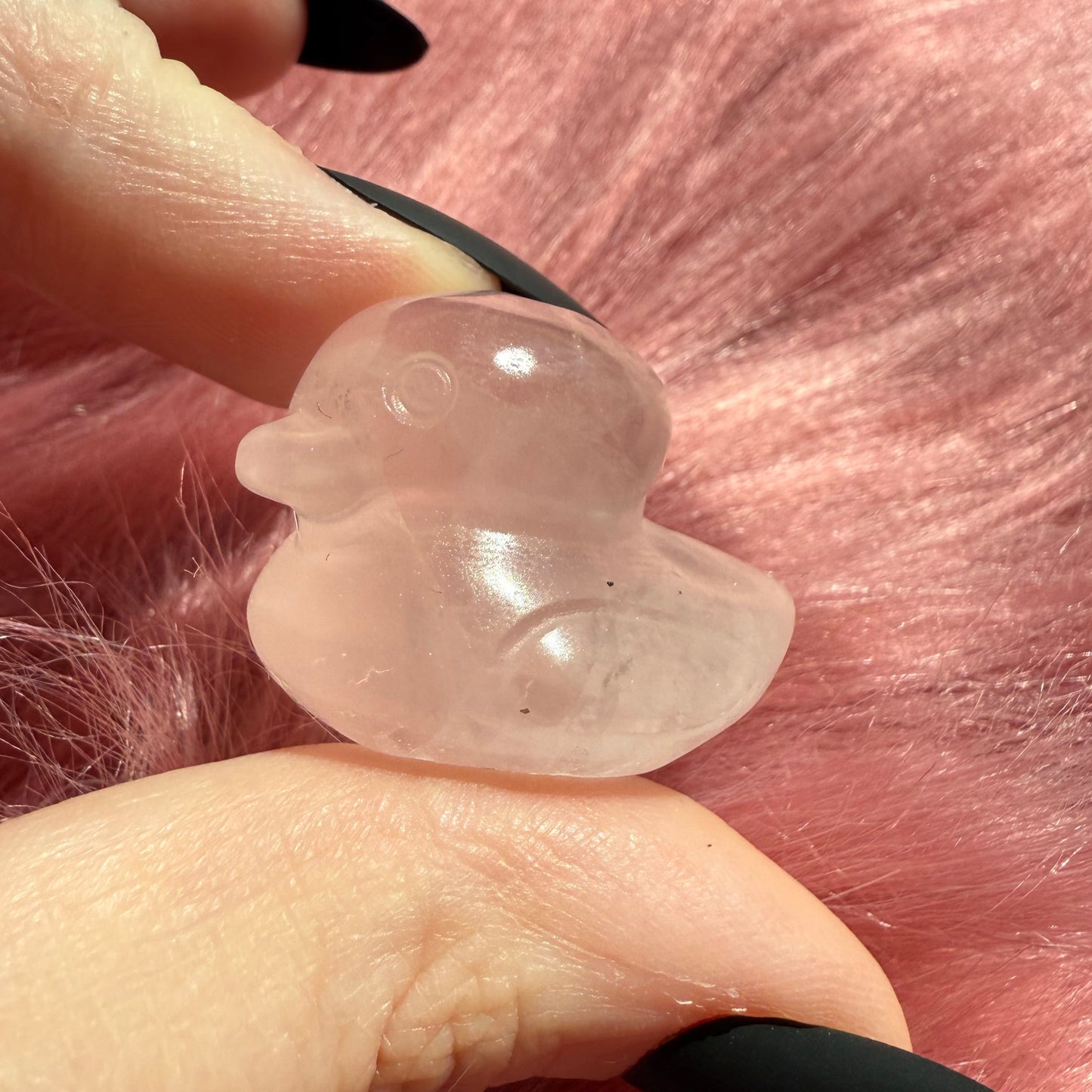 Stuning High Quality Mini Crystal Carvings - Rubber Ducky