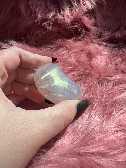 ONE (1) Stunning Aura Quartz Moon - J