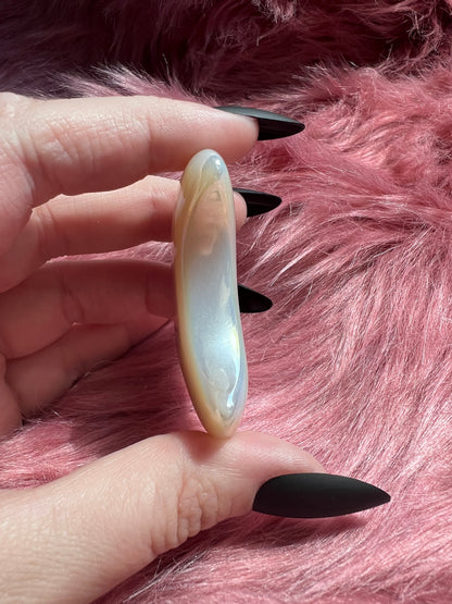 ONE (1) Stunning Aura Quartz Moon - A