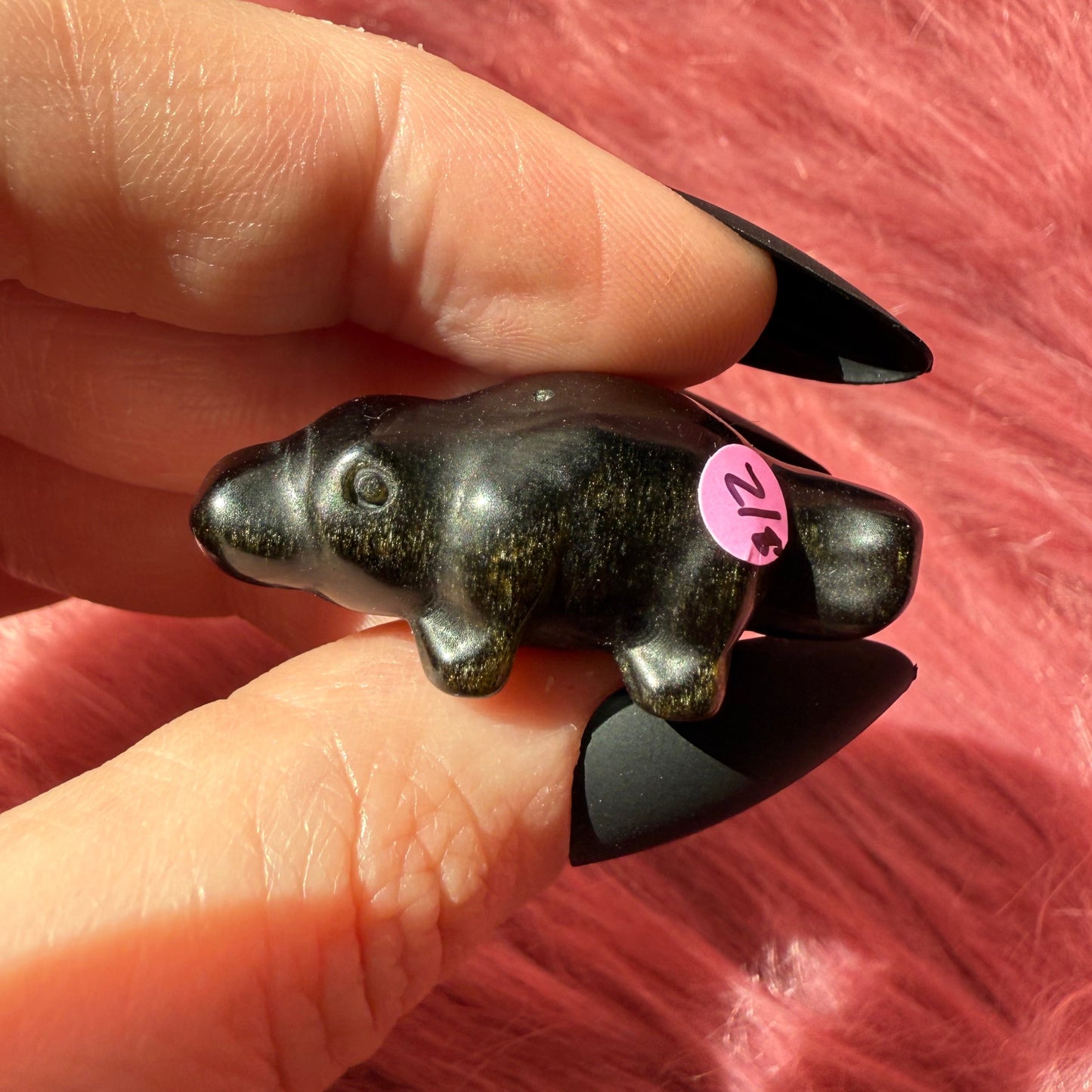 Stunning High Quality Mini Crystal Carving - Platypus