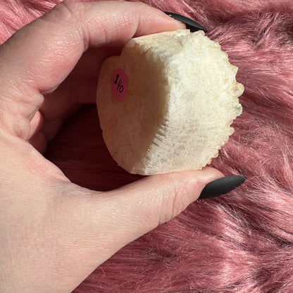 Stunning Aura Treated Quartz Cupcake Heart