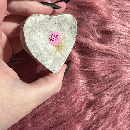 Stunning Aura Treated Quartz Cupcake Heart