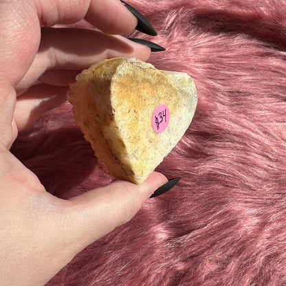 Stunning Aura Treated Quartz Cupcake Heart