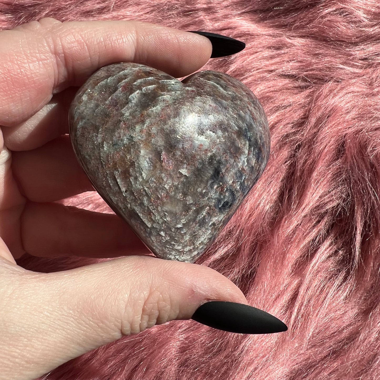 Stunning High Quality Sunstone Iolite Heart