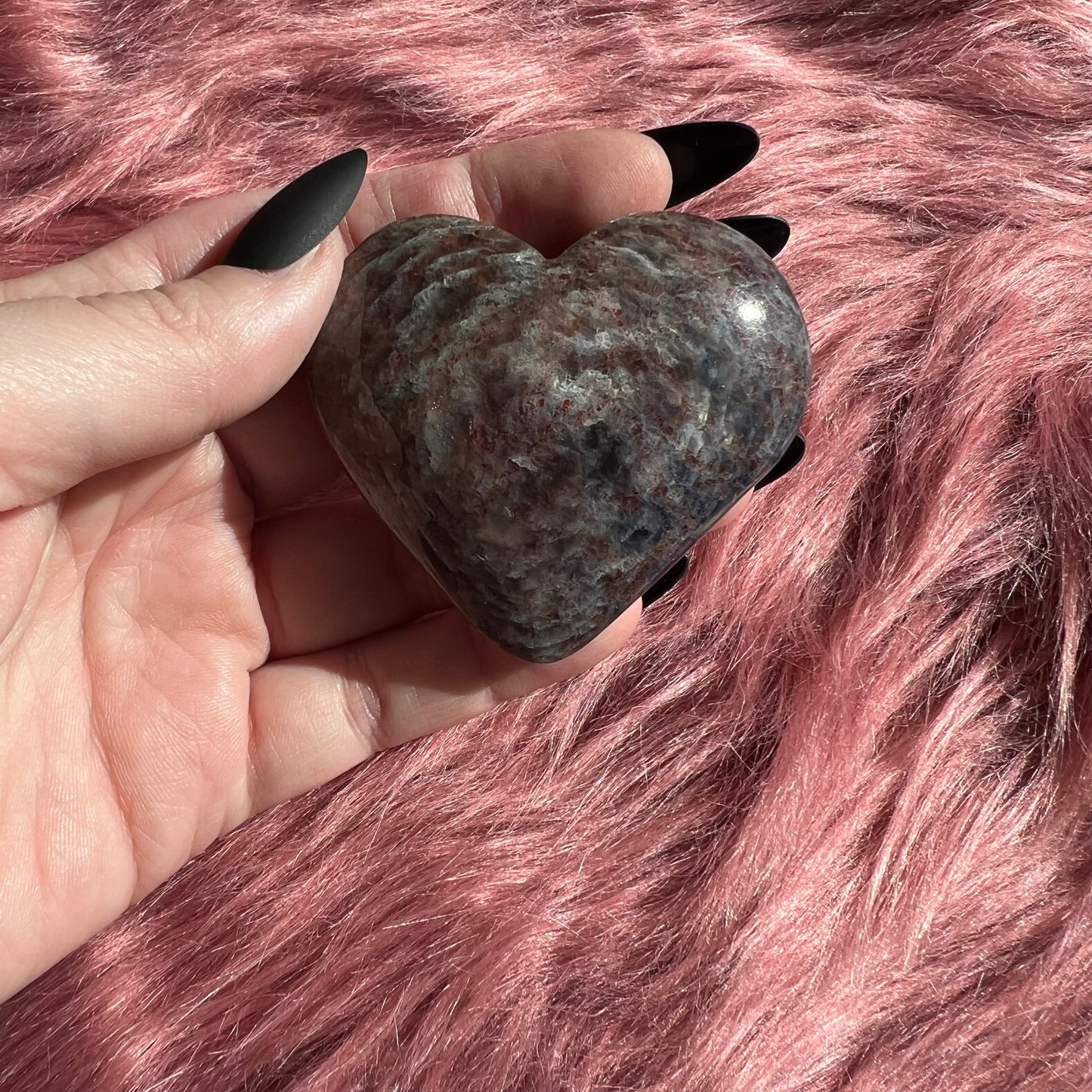 Stunning High Quality Sunstone Iolite Heart