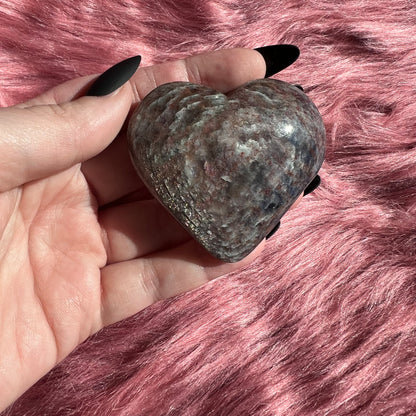 Stunning High Quality Sunstone Iolite Heart