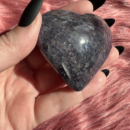 Stunning High Quality Sunstone Iolite Heart