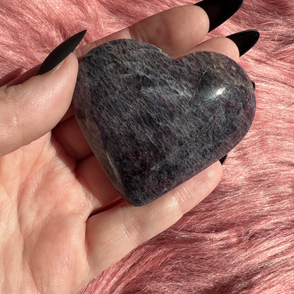 Stunning High Quality Sunstone Iolite Heart