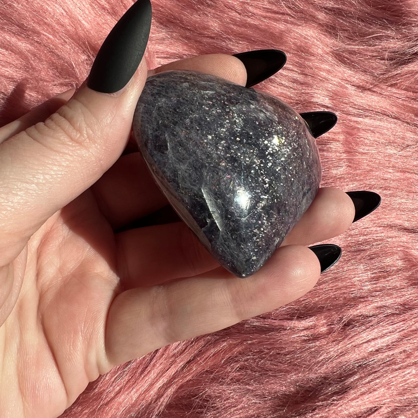 Stunning High Quality Sunstone Iolite Heart