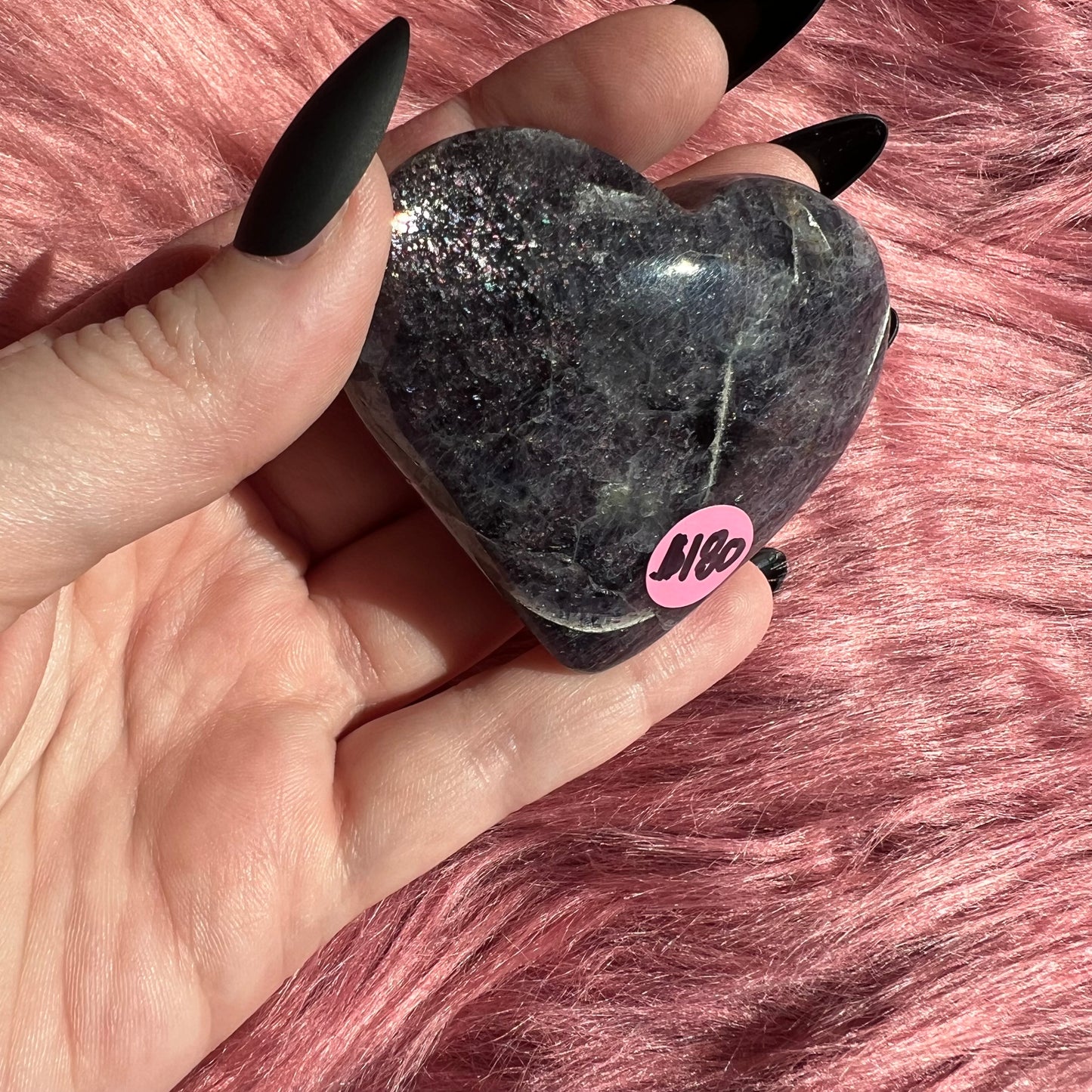 Stunning High Quality Sunstone Iolite Heart