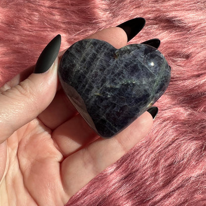 Stunning High Quality Sunstone Iolite Heart