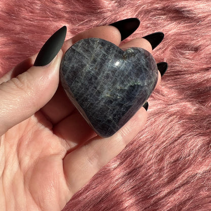 Stunning High Quality Sunstone Iolite Heart