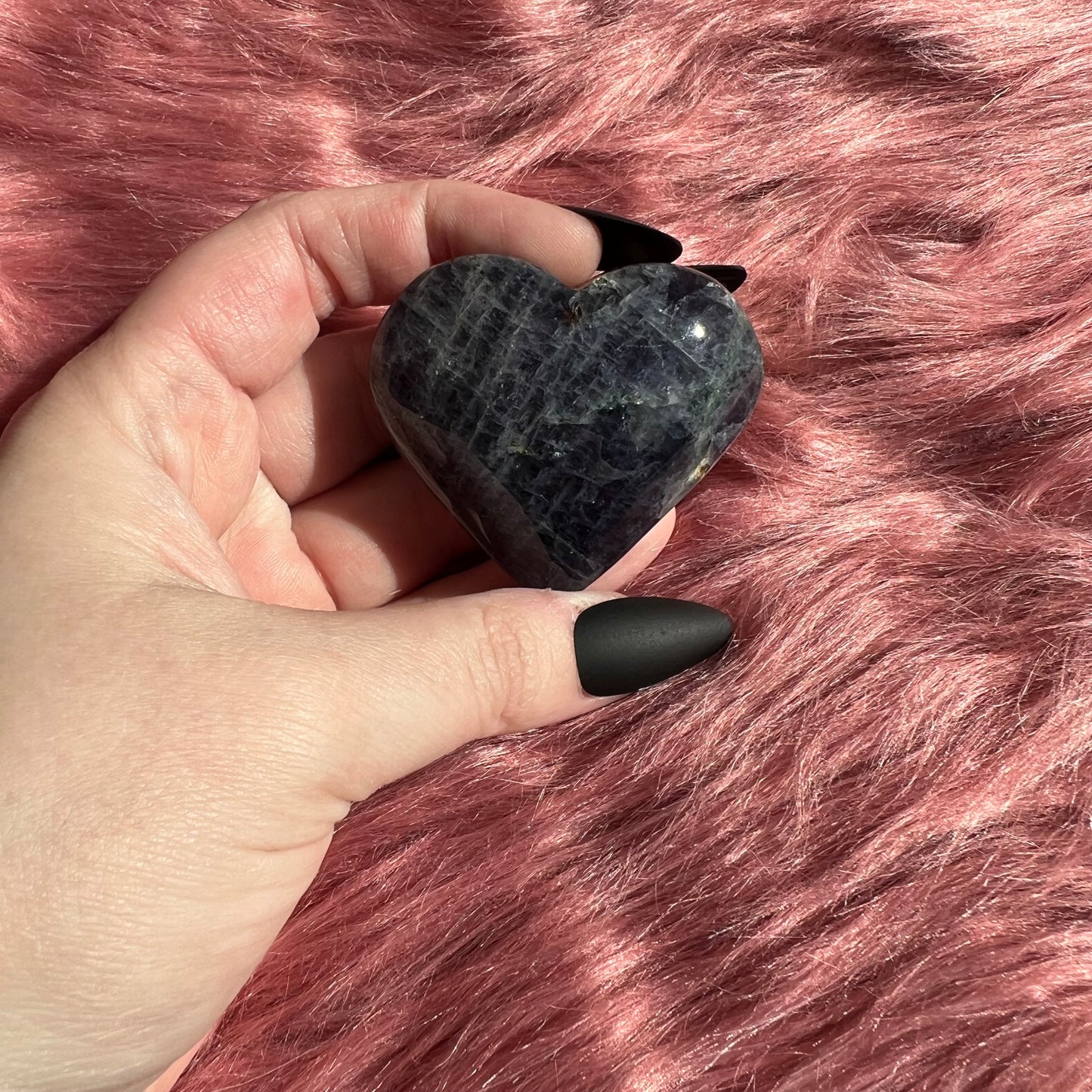 Stunning High Quality Sunstone Iolite Heart