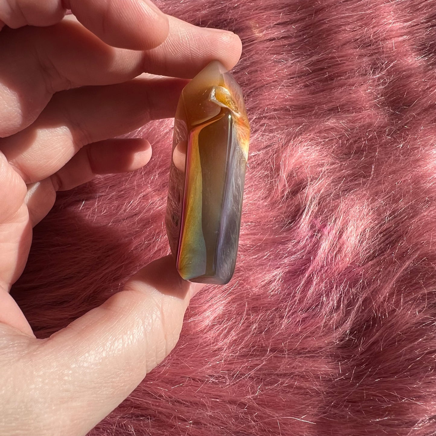 Stunning Chunky Aura Quartz Tower - H