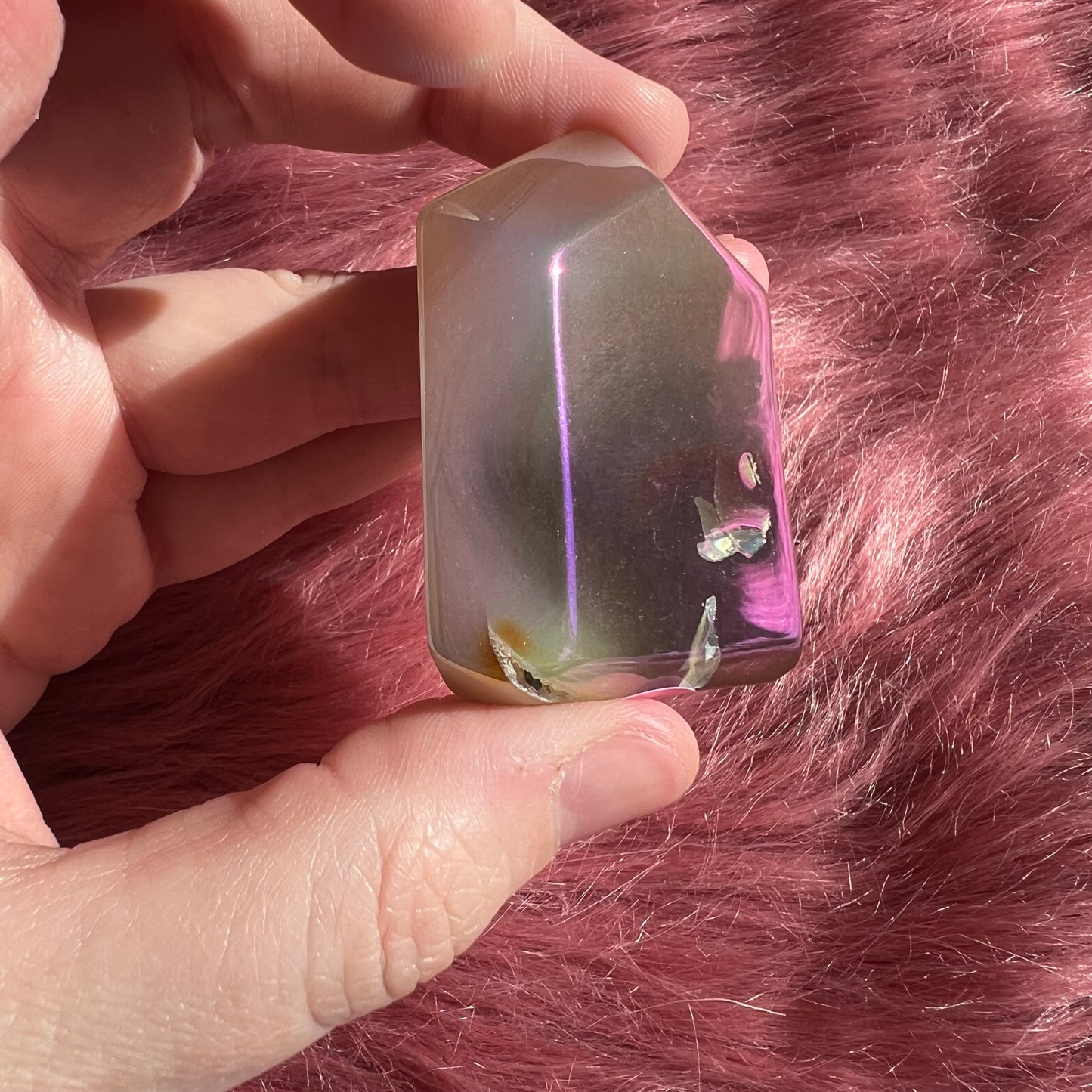 Stunning Chunky Aura Quartz Tower - H