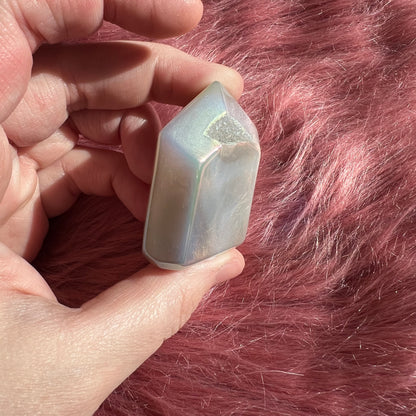 Stunning Chunky Aura Quartz Tower - J