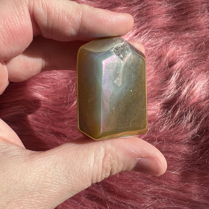 Stunning Chunky Aura Quartz Tower - K