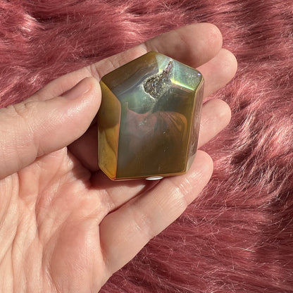 Stunning Chunky Aura Quartz Tower - K