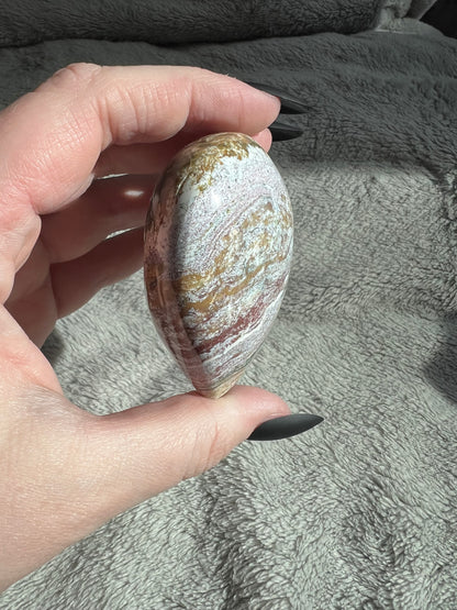 Stunning High Quality Sea (Ocean) Jasper Heart Carving