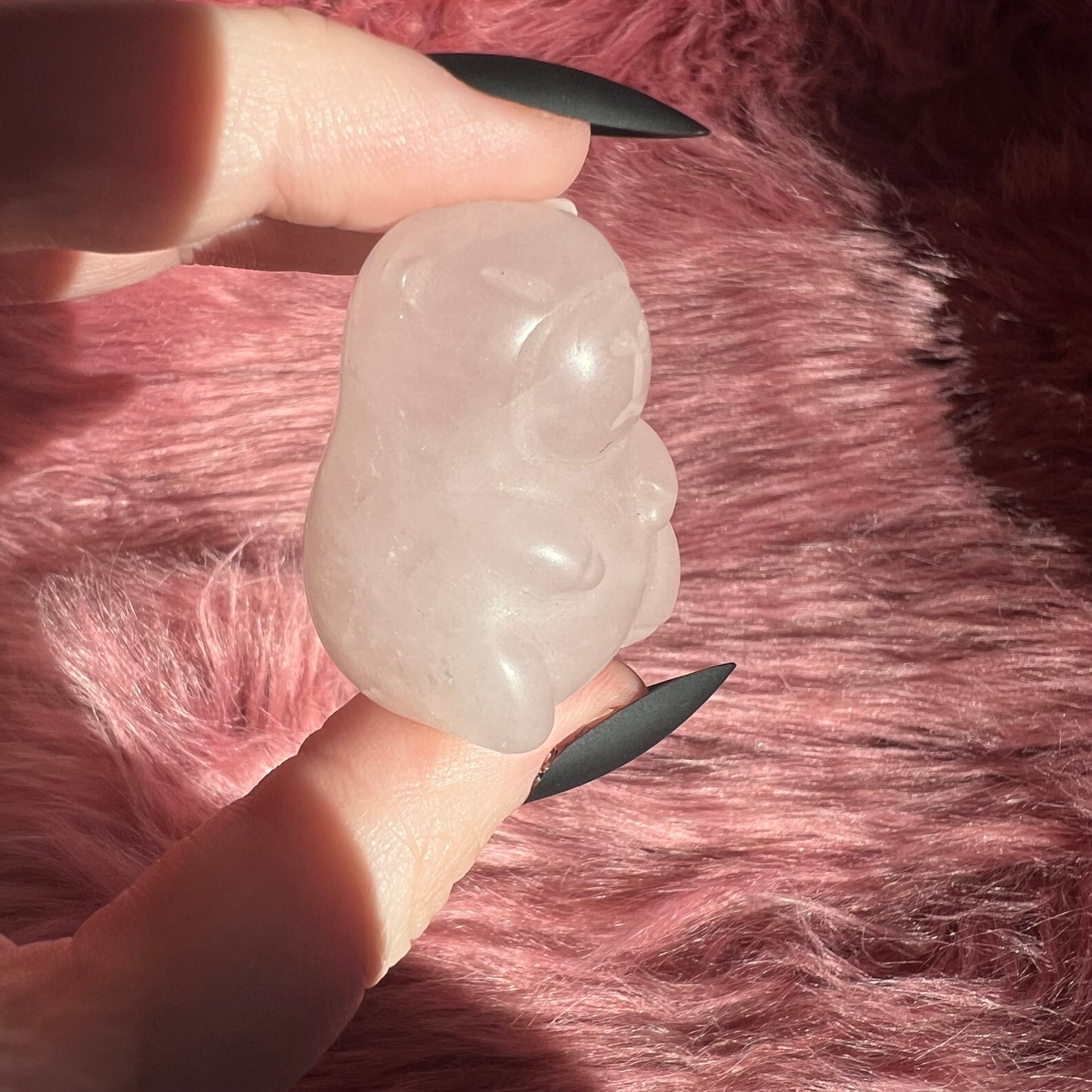 ONE (1) Stunning High Quality Kawaii Chunky Capybara Crystal Carving