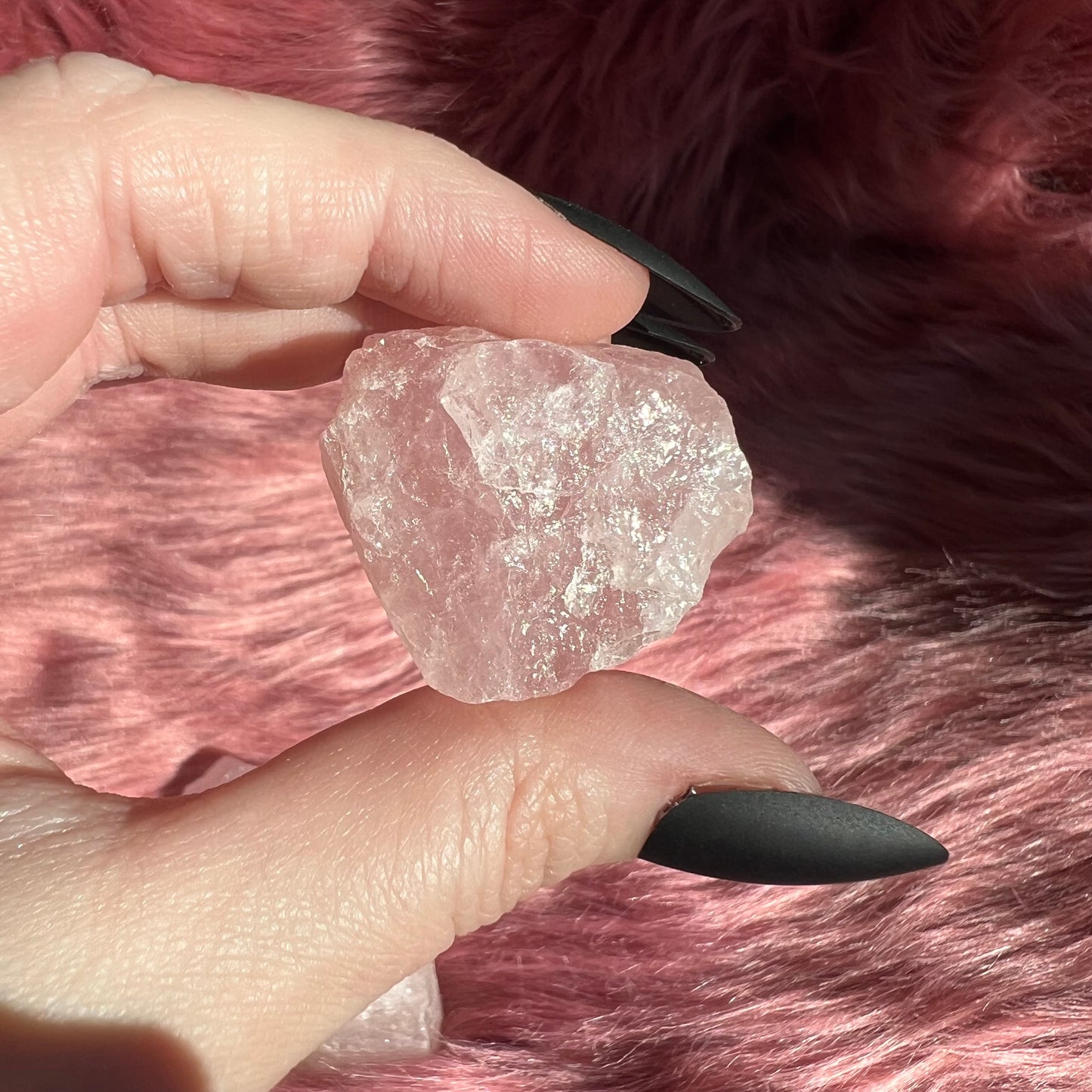 ONE (1) Stunning Raw Rose Quartz Chunk - Intuitively Selected