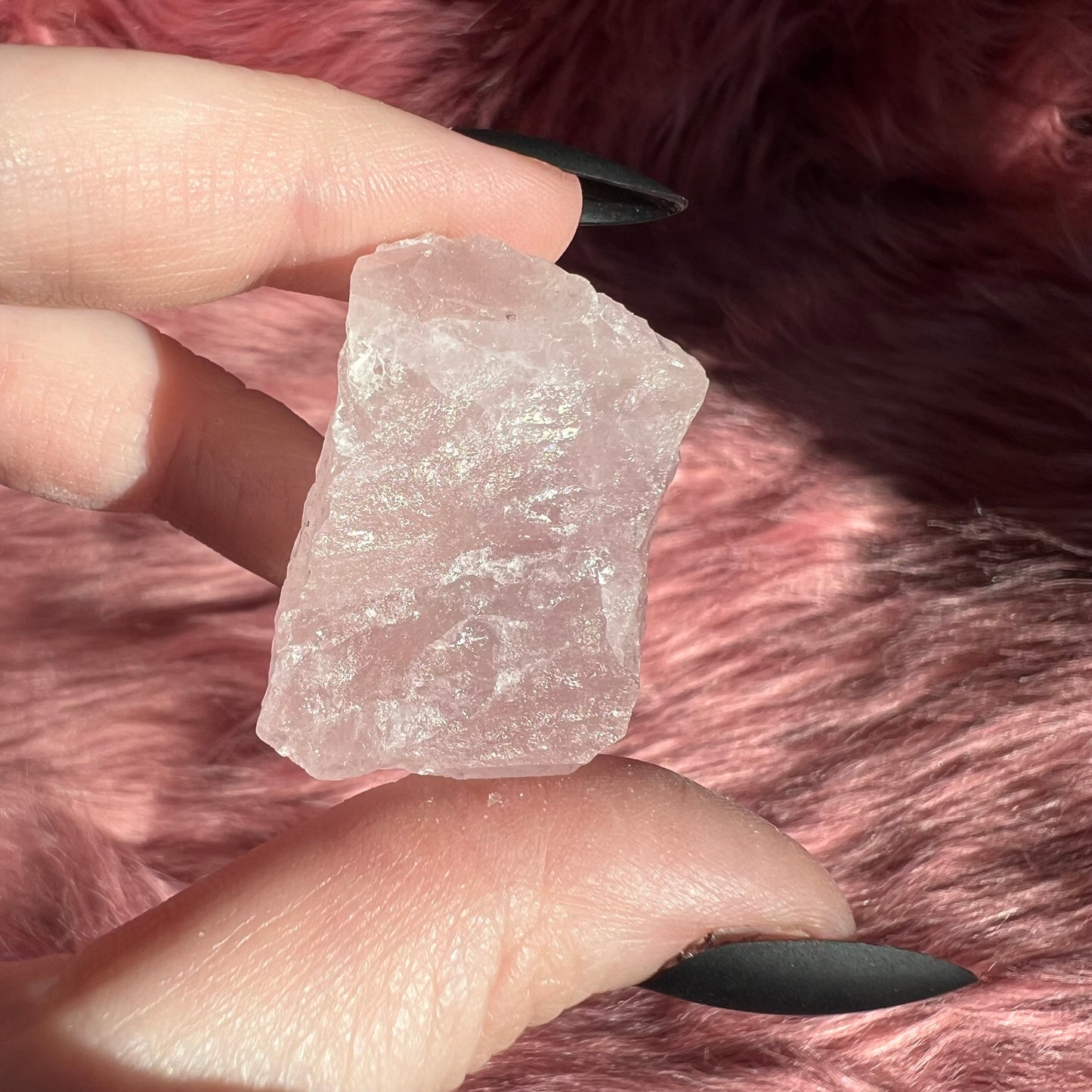 ONE (1) Stunning Raw Rose Quartz Chunk - Intuitively Selected